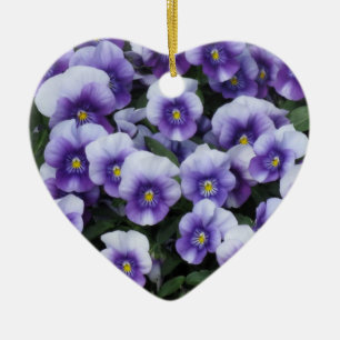 Violets custom ornament