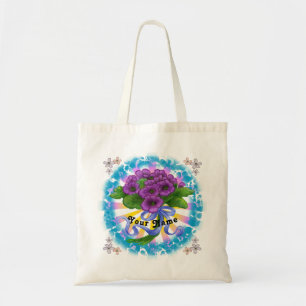 Violets flowers Bouquet Tote Bag