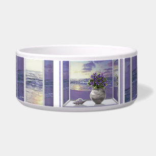 violets in a moon jar