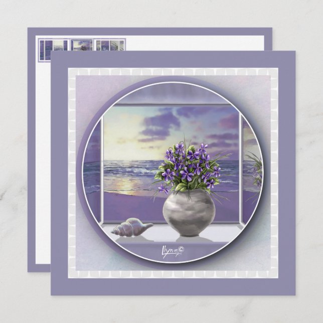 violets in a moon jar (Front/Back)