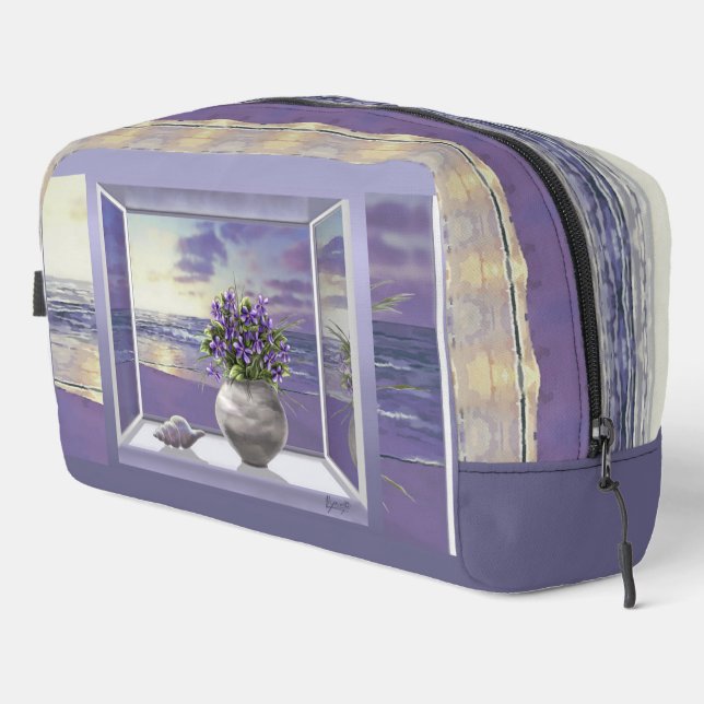 violets in a moon jar dopp kit (Right Corner)