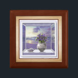 violets in a moon jar gift box<br><div class="desc">The flowers in my purple world collection: the Violets, coincidence: “Violette” in French means “purple”, they are the symbol of love. These flowers are in a traditional Korean moon jar next to a seashell. (As a fan of a worldwide K-pop group💜 , this kind of seashell and the open window...</div>