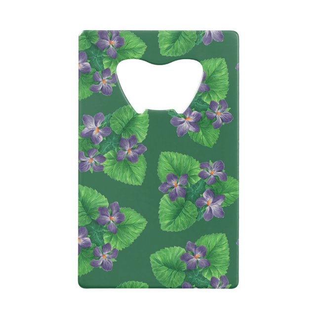 Violets on  emerald green (Front)