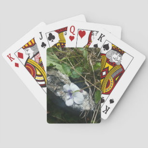 violets playing cards