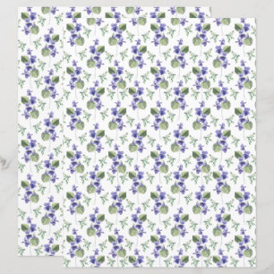 Violets Scrapbook Paper