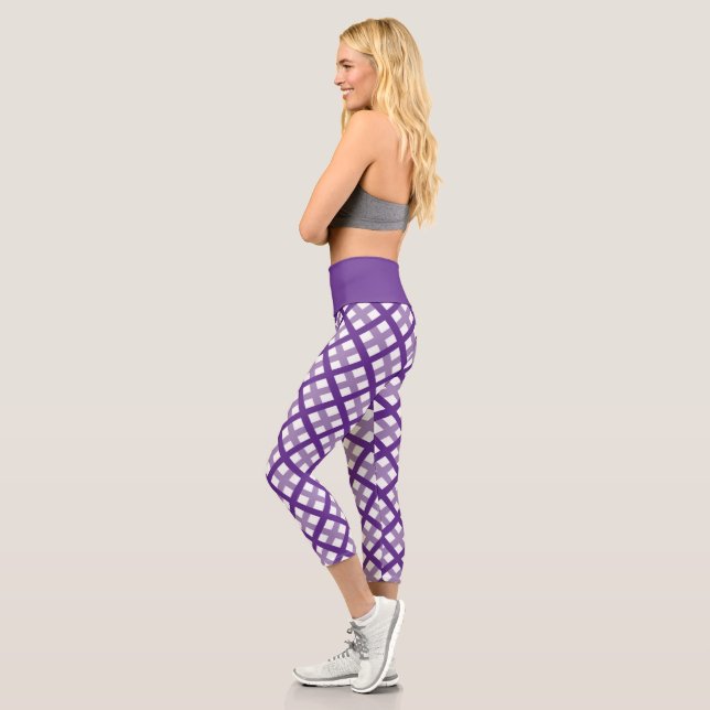 Violetta Neoplaid Capri Leggings (Left)
