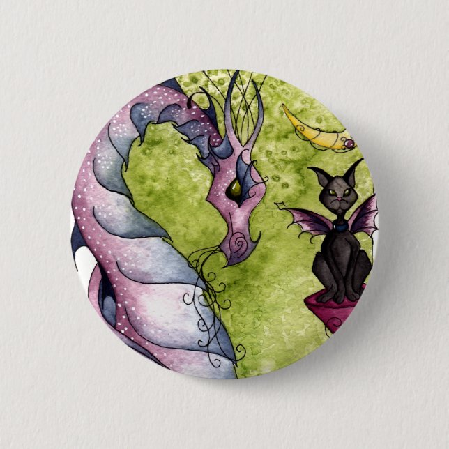 Violette and Obsidian Button (Front)