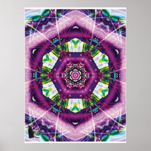 Violette Kaleidoscope Poster