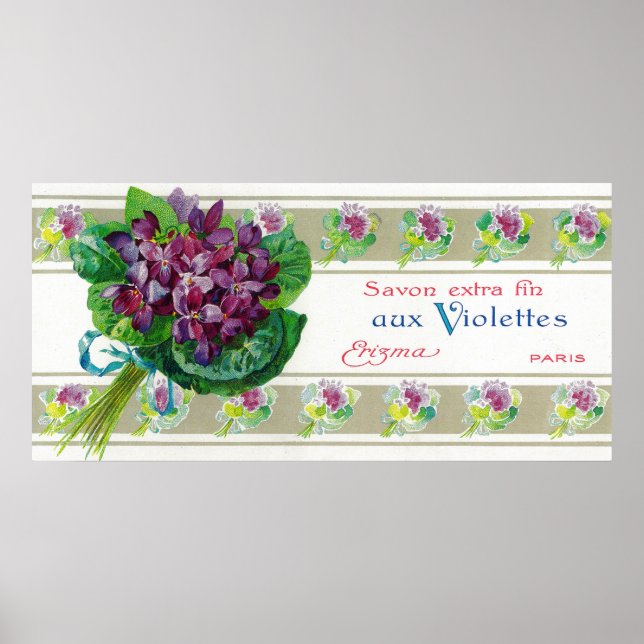 Violettes Soap LabelParis, France Poster (Front)
