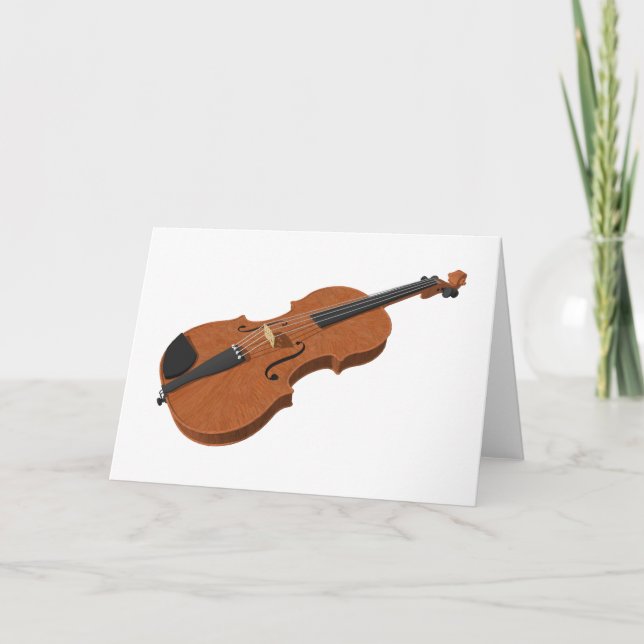 Violin: 3D Model: Card (Front)
