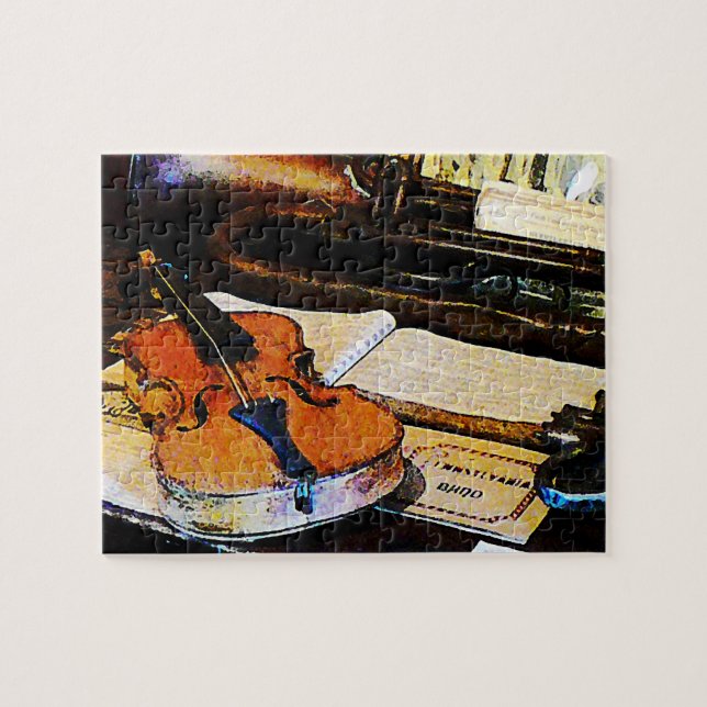 Violin and Bugle Jigsaw Puzzle (Horizontal)