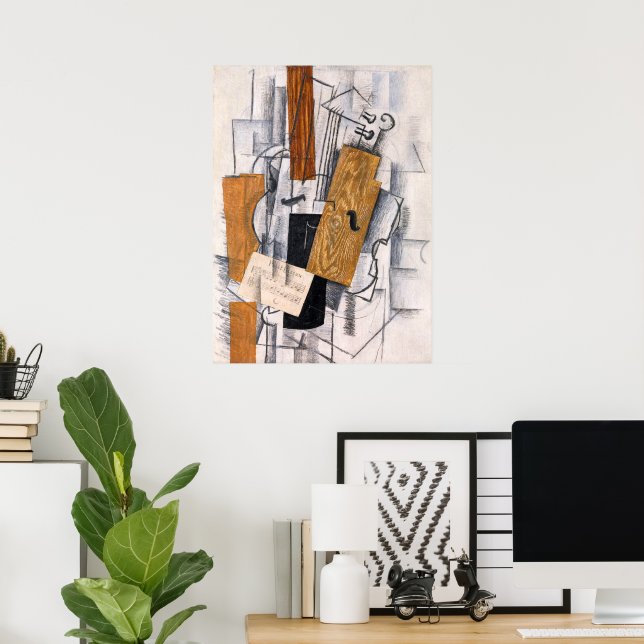 Violin and Sheet Music | Georges Braque | Poster (Home Office)