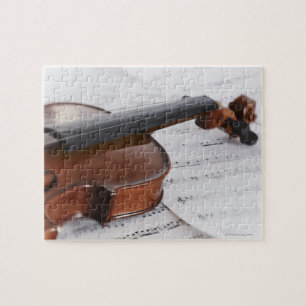 Violin and sheet music jigsaw puzzle