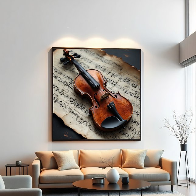 Violin and Sheet Music Poster (Creator Uploaded)
