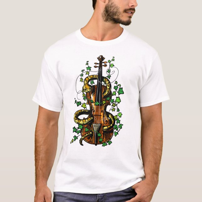 Violin and snake T-Shirt (Front)