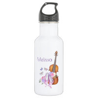Violin, Ballet Shoes, Flowers and Butterflies