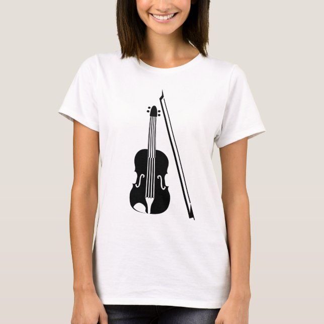 Violin - Black T-Shirt (Front)