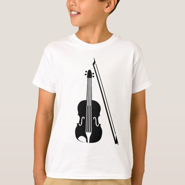 Violin - Black T-Shirt (Front)