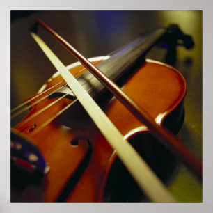 Violin & Bow Close-Up 1 Poster