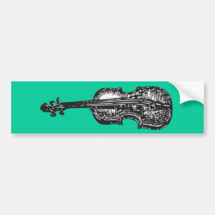 Violin Bumper Sticker