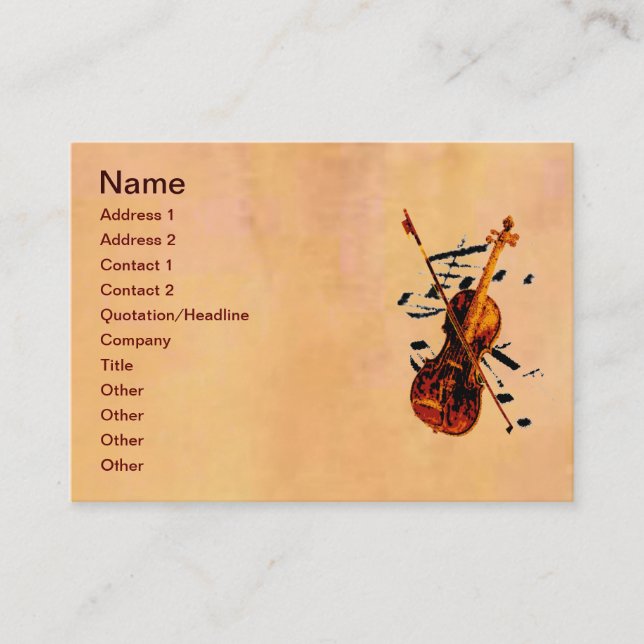 Violin Business Card (Front)
