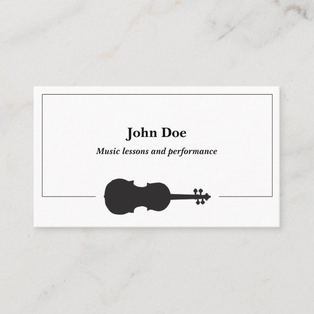Violin Business Cards (Front)