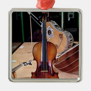 Violin, by Stradivari, Cremona, 1699 (photo; Metal Tree Decoration