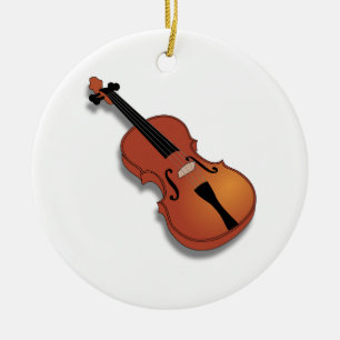 Violin Ceramic Ornament