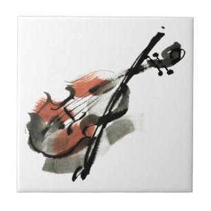 Violin Ceramic Tile