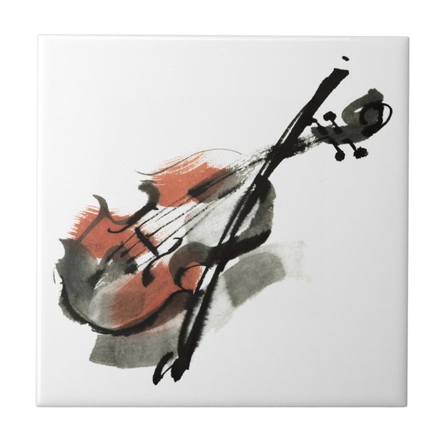 Violin Ceramic Tile (Front)