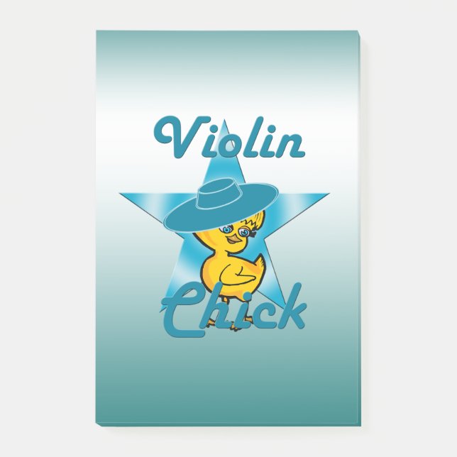 Violin Chick #7 Post-it Notes (Front)