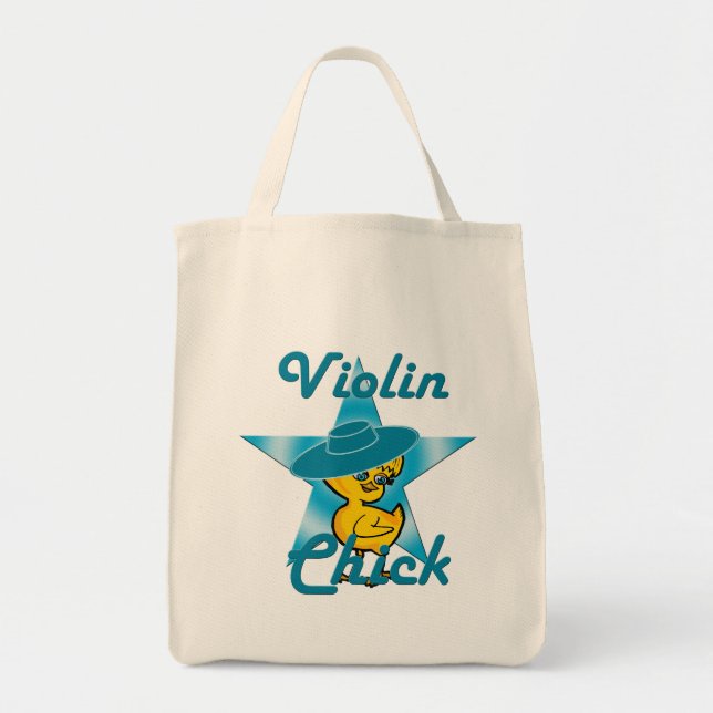 Violin Chick #7 Tote Bag (Front)