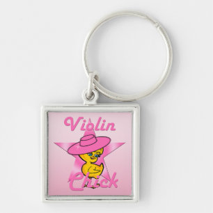 Violin Chick #8 Key Ring