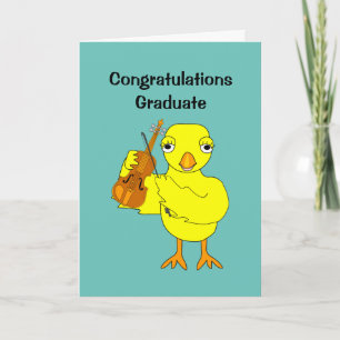 Violin Chick Card