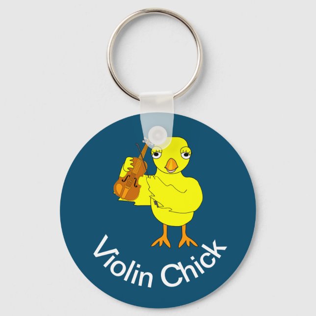 Violin Chick Key Ring (Front)