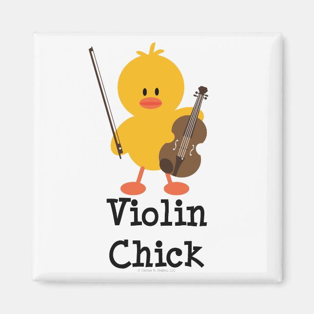 Violin Chick Magnet (Front)