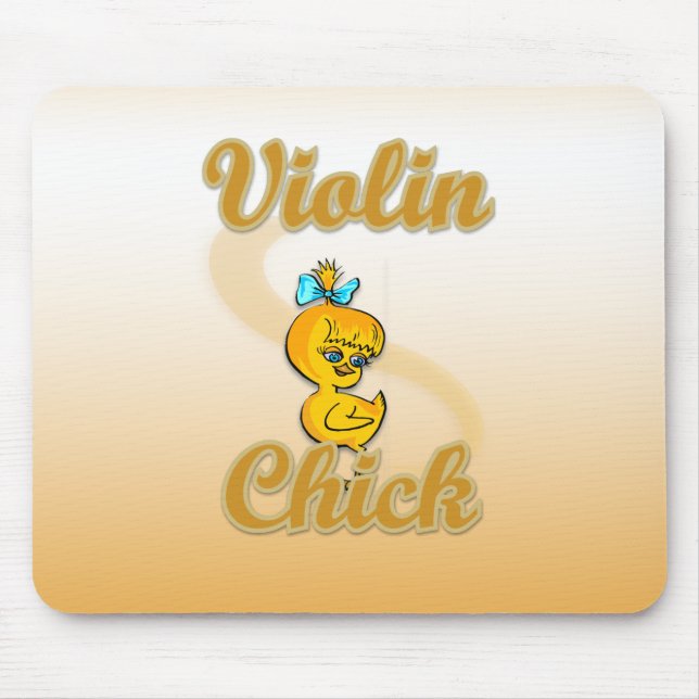 Violin Chick Mouse Pad (Front)