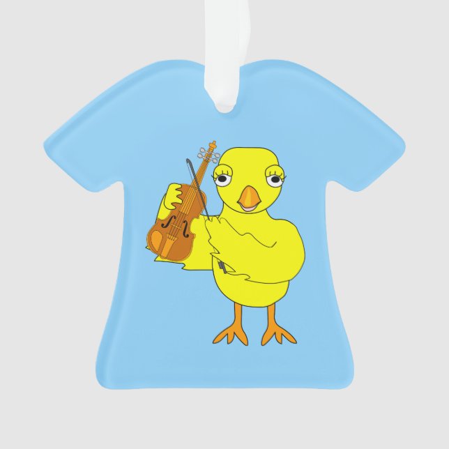 Violin Chick Ornament (Front)