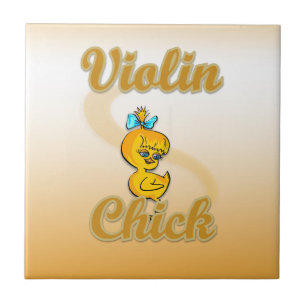 Violin Chick Tile