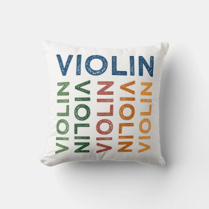 Violin Cute Colourful Cushion