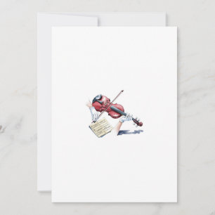 violin ghost invitation