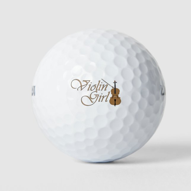Violin Girl Golf Balls (Front)