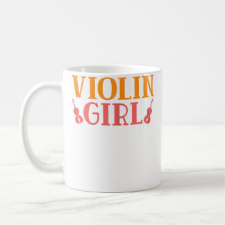 Violin Girl Musician Orchestra Teacher Violinist Coffee Mug