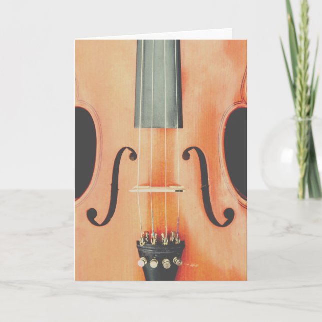 Violin Greeting Card (Front)