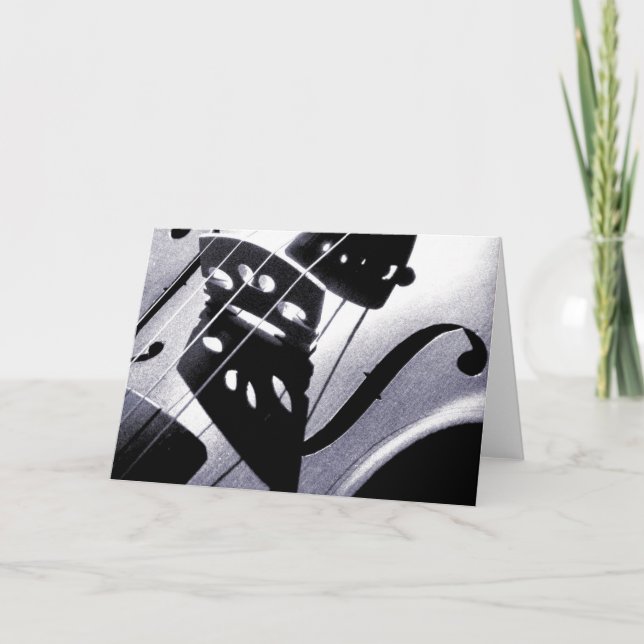 Violin Greeting Card (Front)