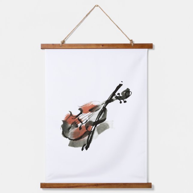 Violin Hanging Tapestry (Front)