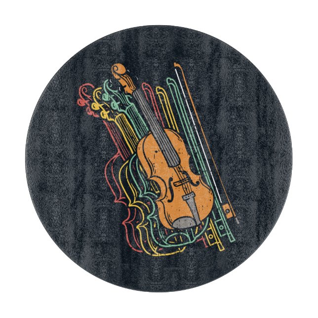 Violin Housewarming Modern Cutting Board (Front)