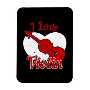 Violin - I Love Violin Magnet