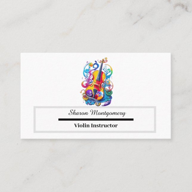 Violin Instructor Business Card (Front)