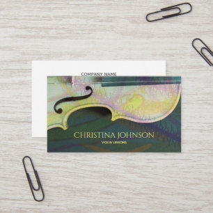 Violin Instructor Teacher Musician Artist Luthier Business Card
